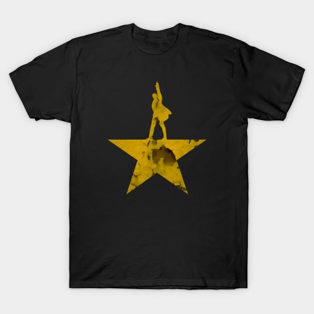 Rise Up Hamilton Musical Retro Fanart Design T-Shirt by gleaming vega